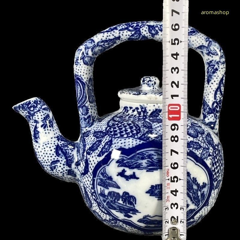ワールド オンラインストア 装飾品 陶磁器 急須 青花に紅の浮