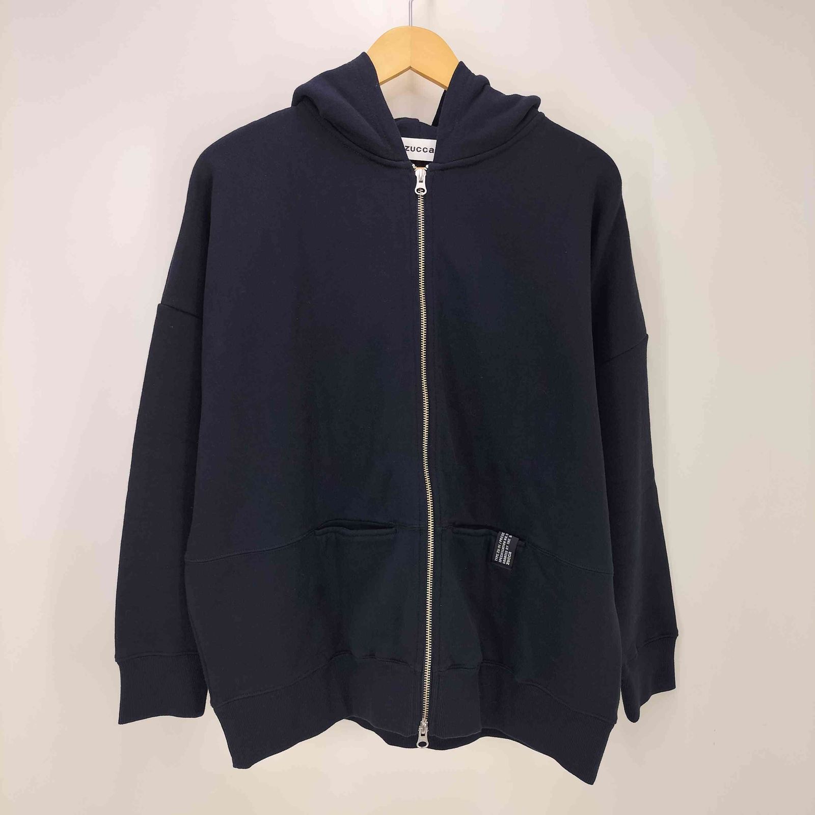 zucca 変形 ジップパーカー ズッカ ギミック ダブルジップ hoodie