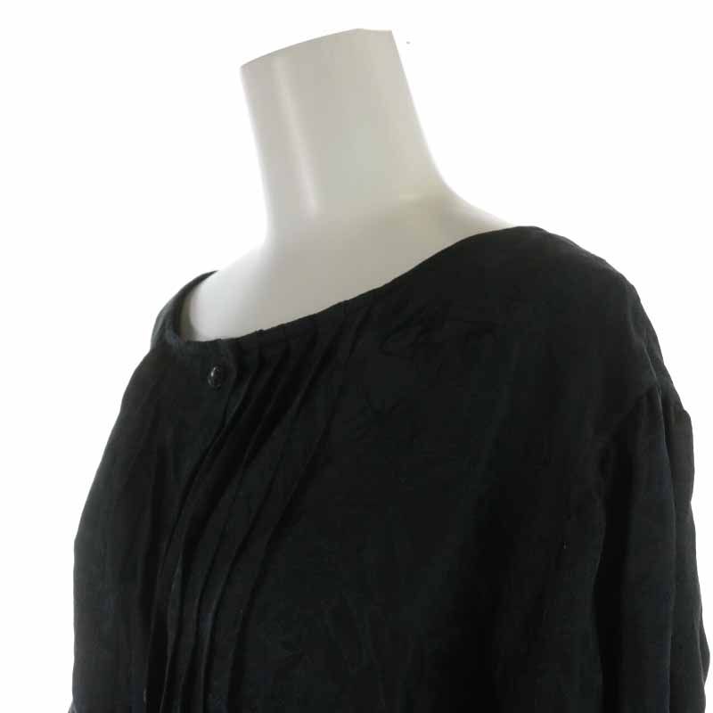 マドモアゼルディオール ヴィンテージ 長袖ブラウス シャツ 黒ボタン L マドモアゼルディオール ヴィンテージ 長袖ブラウス シャツ 黒