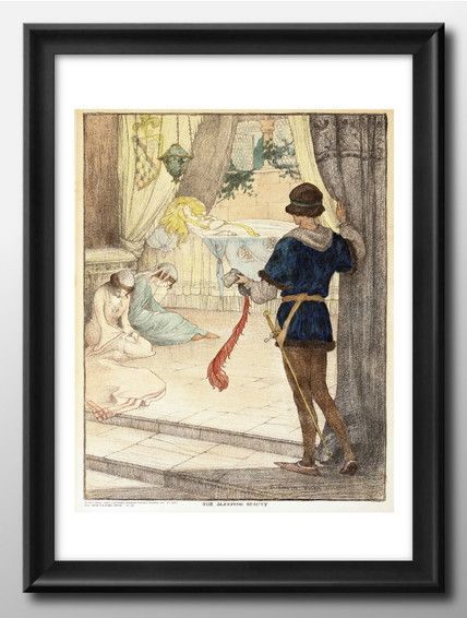 10165エリザベステイラーウォルコット 眠れる森の美女 A3 サイズ