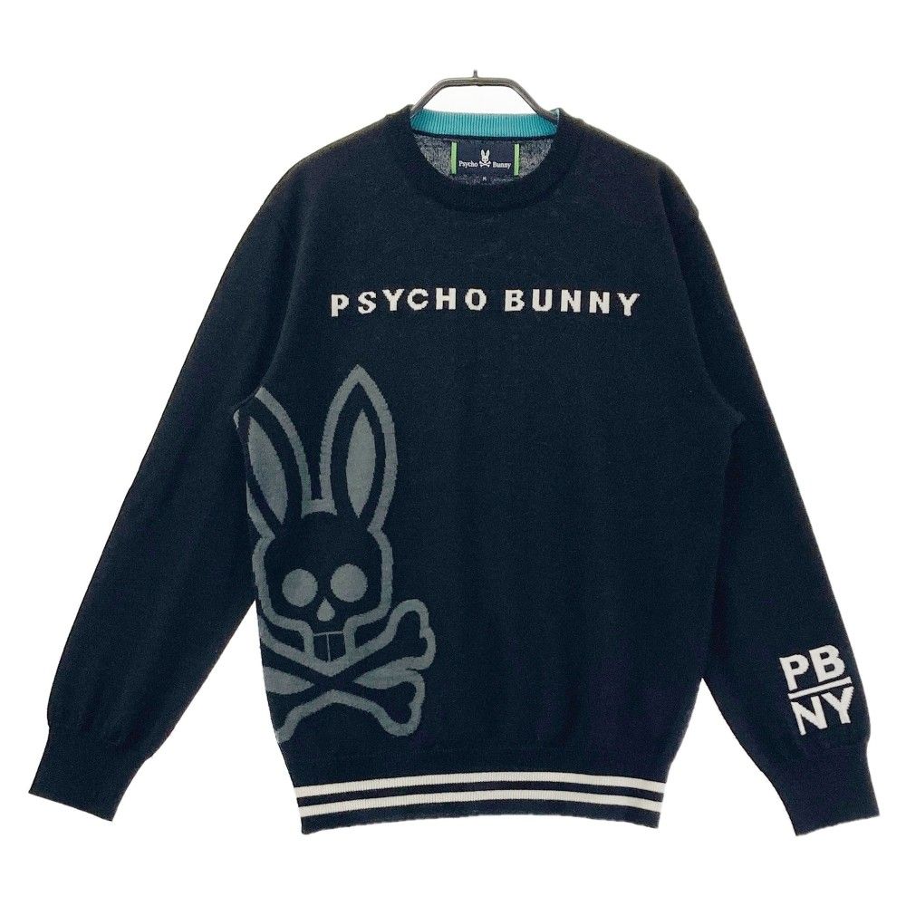 サイズ：M PSYCHO BUNNY サイコバニー  ニットセーター  ブラック系 [240101339288] ゴルフウェア メンズ ストスト