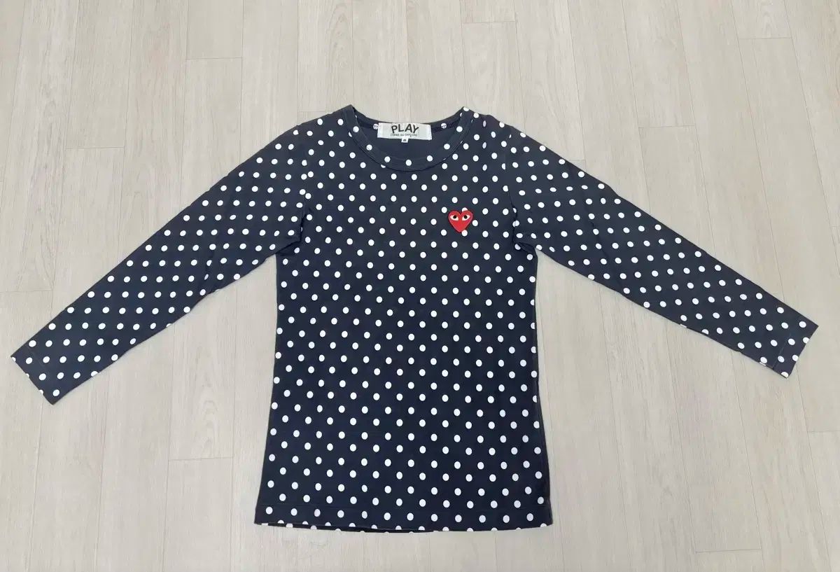 コム デ ギャルソン ドット Tシャツ ネイビー S サイズ