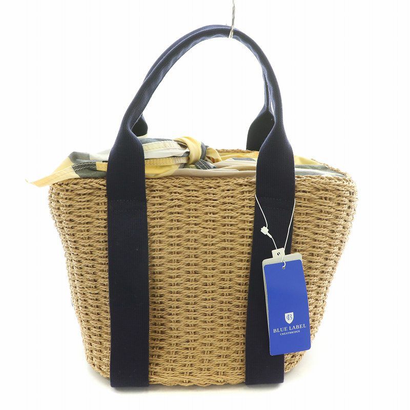 ブルーレーベルクレストブリッジ　カゴバッグ BLUE LABEL CRESTBRIDGE かごバッグ カゴバッグ ペーパーバケツ