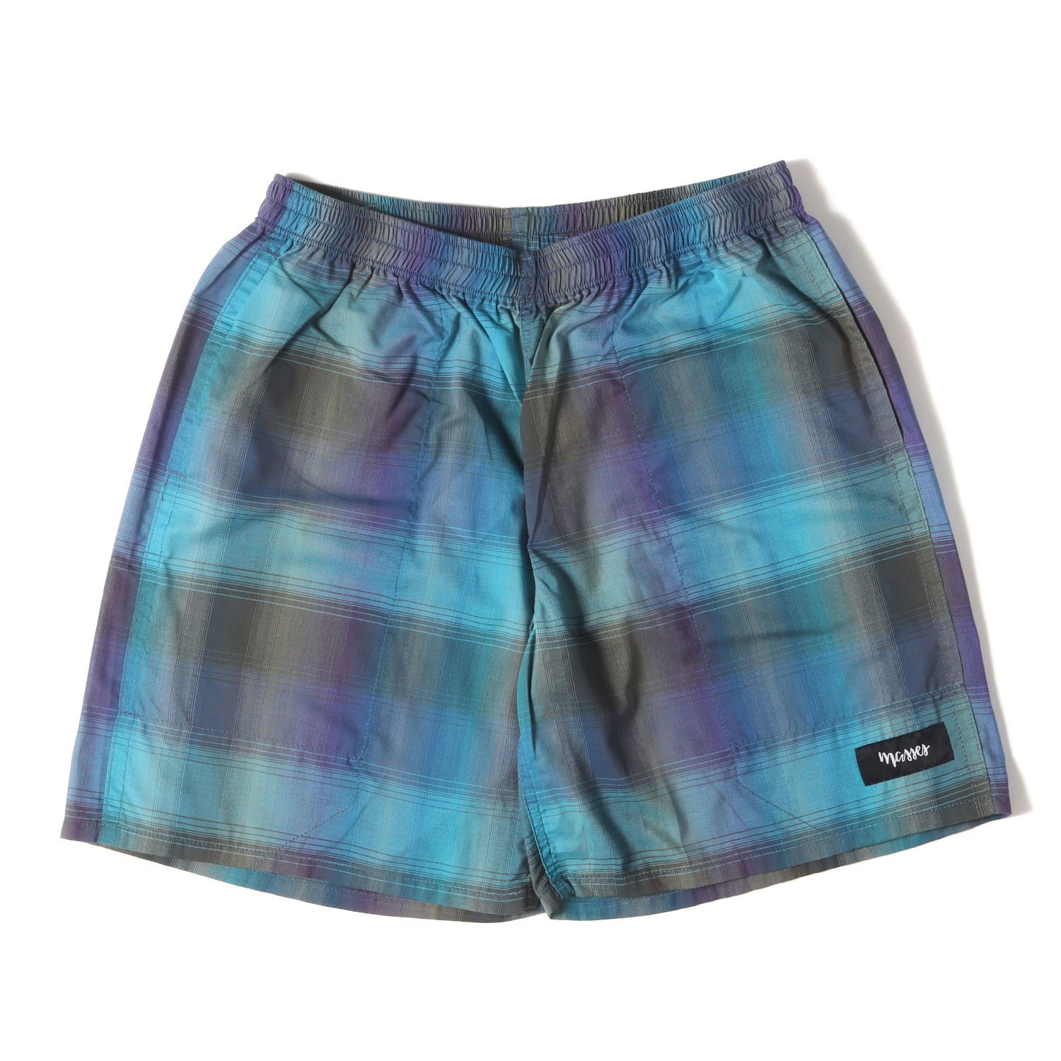 MASSES マシス パンツ サイズ L | 24SS シャドーチェック イージーショーツ SHORTS SHADOW | ブルー | ボトムス ショートパンツ メンズ