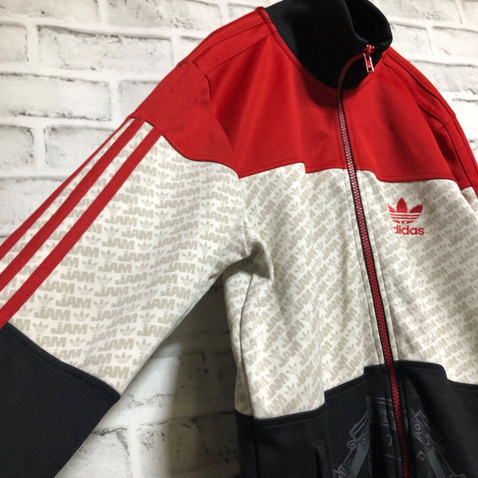 adidas⭐️トラックジャケット/ジャージ 🇺🇸ジャム マスター ジェイ 🇺🇸追悼 QUEENS 刺繍ロゴ RUN DMC vintage  モノグラム - メルカリ