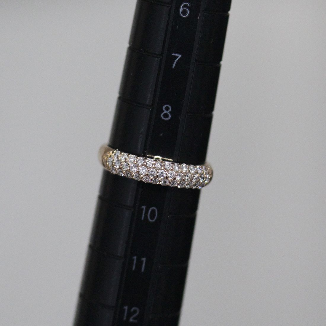 ポンテヴェキオ パヴェ ダイヤ 0.4ct リング 9号 K18PG ピンクゴールド 2.7g E1838 WWW_SHINETEETH_COM