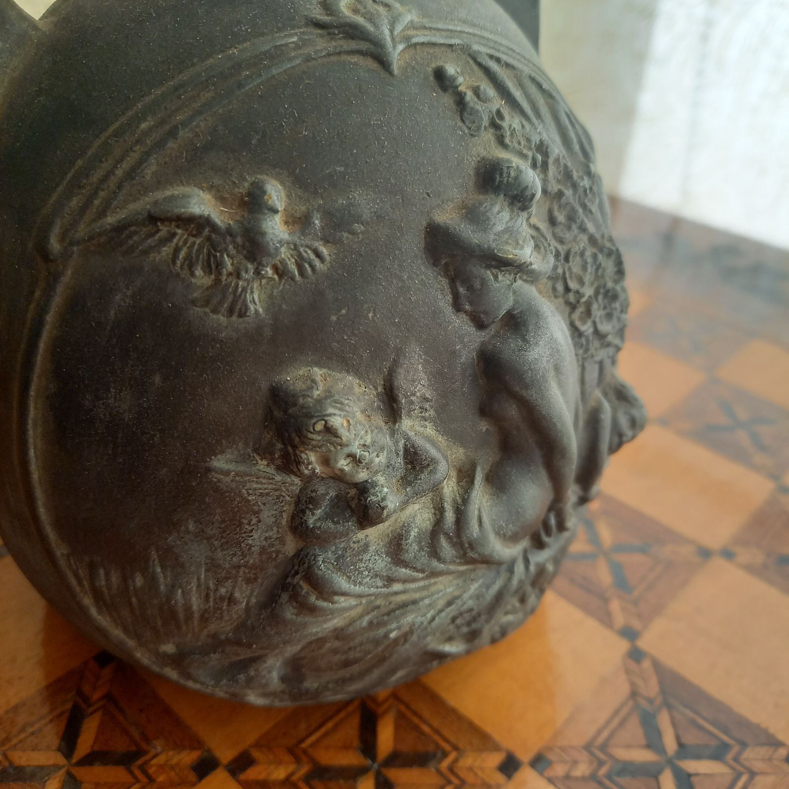 極上 人物 置物 458g タニチ 東さ6-0515①