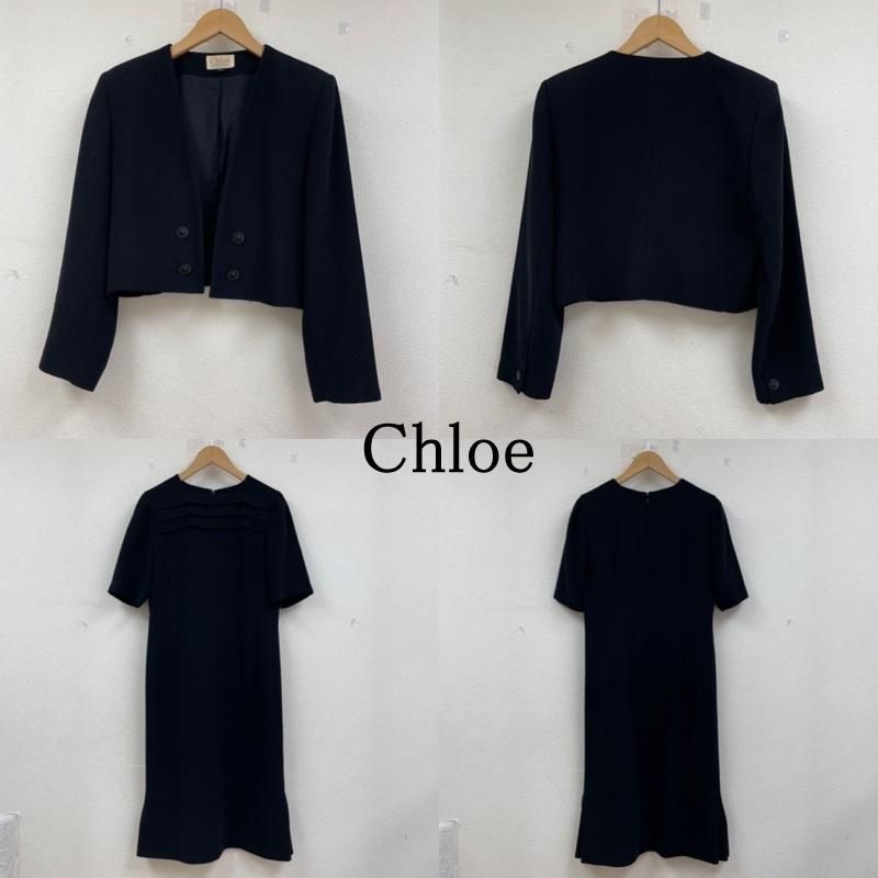 美品　Chloe ブラックフォーマル　セットアップ　ワンピース　　冠婚葬祭　11 ブラックフォーマル冠婚葬祭chloe 11号