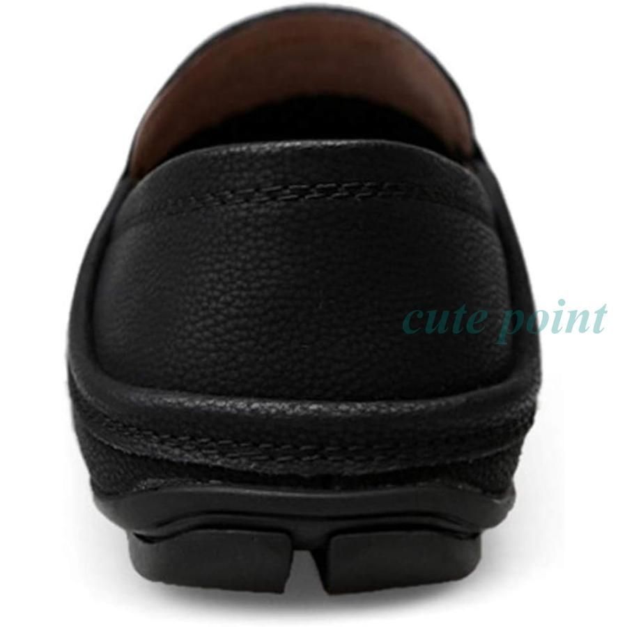 メンズ ローファー メッシュシューズ 軽量 本革 革靴 スリッポン