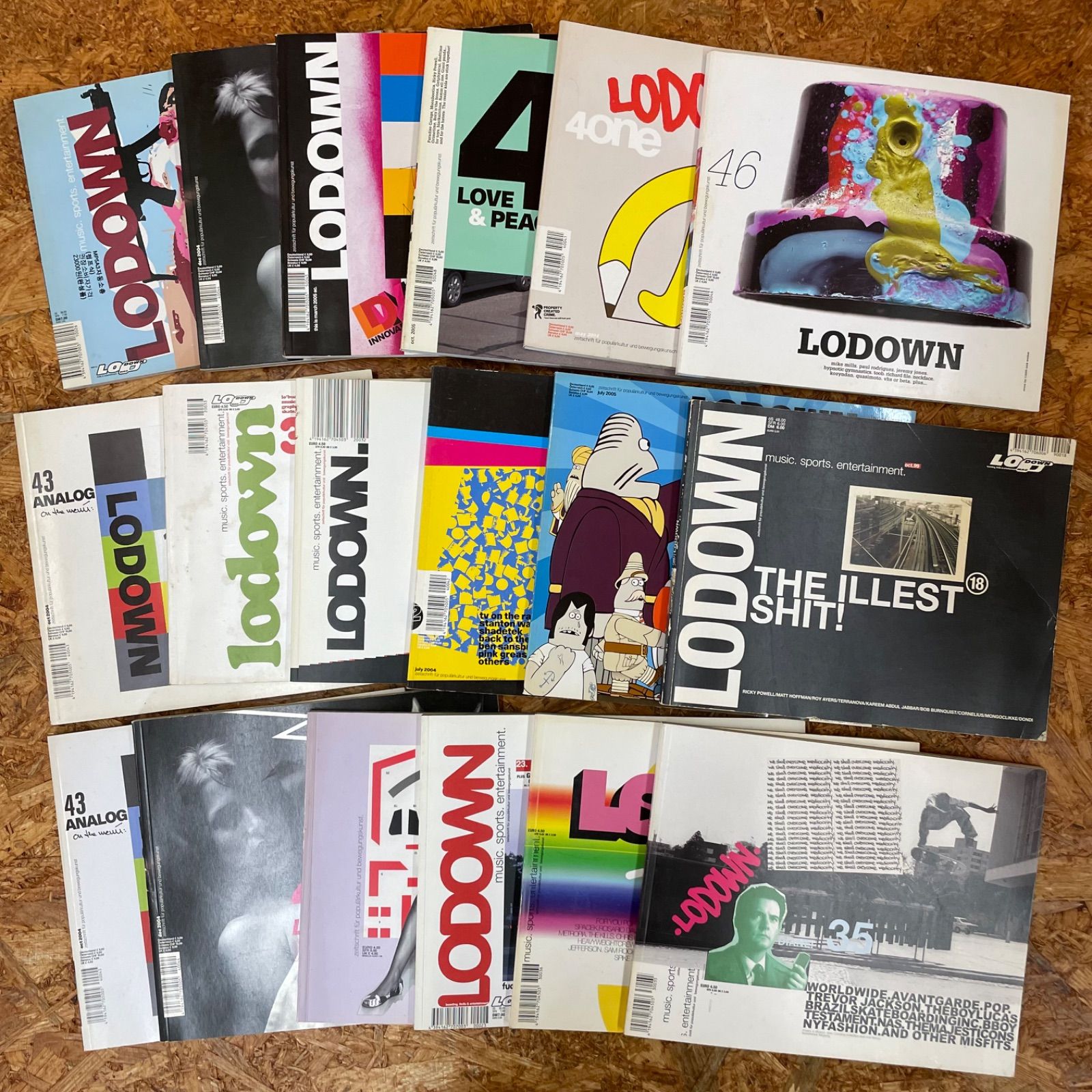 18冊セット LODOWN 2004~2005年 海外マガジン ベルリン 洋書 雑誌