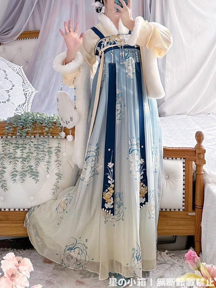 2025 豪華刺繍 漢服 かんふく 古風衣装 レトロ風 中華ロリータ コスプレ ワンピース 唐装 仙女服 中華風 美しい刺繍 撮影会 舞台演出 推し活 仮装 HF 401