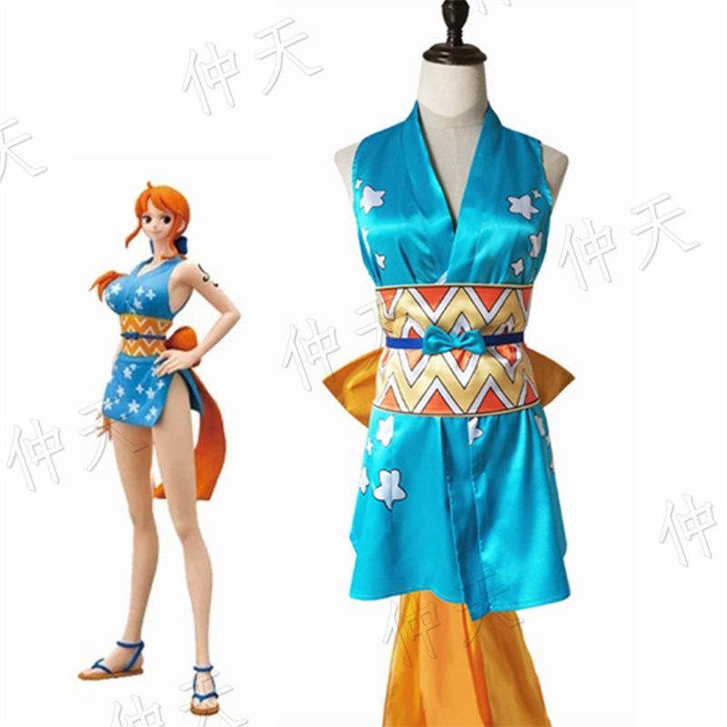 ONE PIECE ワンピース ナミ コスプレ 衣装 コスチューム 浴衣 Nami コスプレ衣装 ワノ国 Cosplay 和服 演出服 変装 仮装  日常服 アニメ 祭り 学園祭 文化祭 漫遊展 ハロウィン クリスマス コスチューム - メルカリ