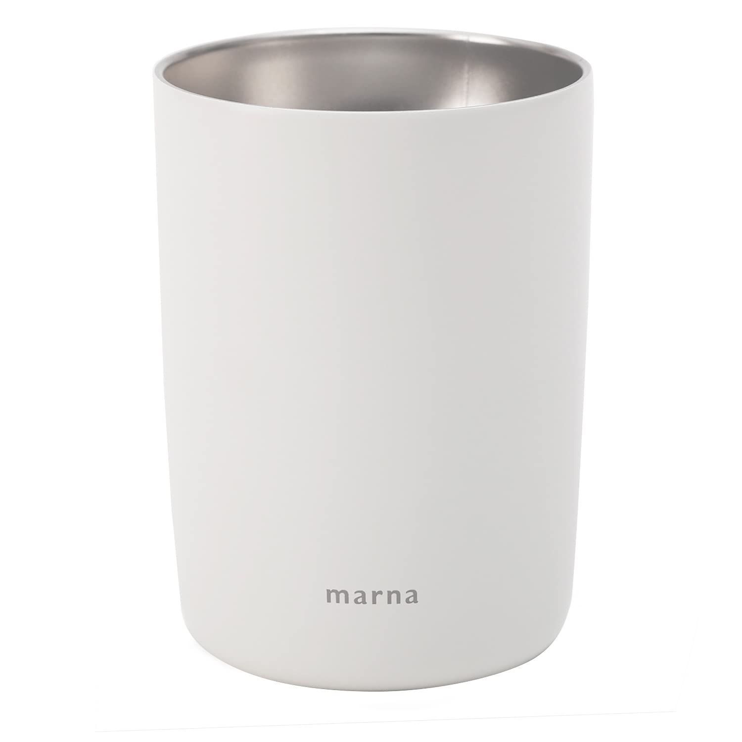 新品 マーナ (marna) 2in1 缶クーラー 350ml 真空二層 タンブラー にも (結露しない/口当たりの良いフチ) 保冷 保温 保冷缶ホルダー 缶 保冷ホルダー プレゼント cocuri コクリ カームホワイト K796W