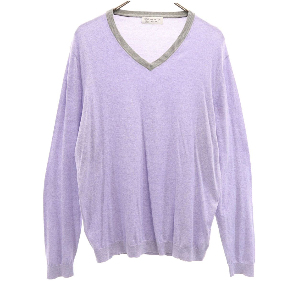 Brunello Cucinelli (ブルネロクチネリ)Vネックニット 長袖 Brunello Cucinelli ブルネロクチネリ イタリア製 長袖 Vネック ニット