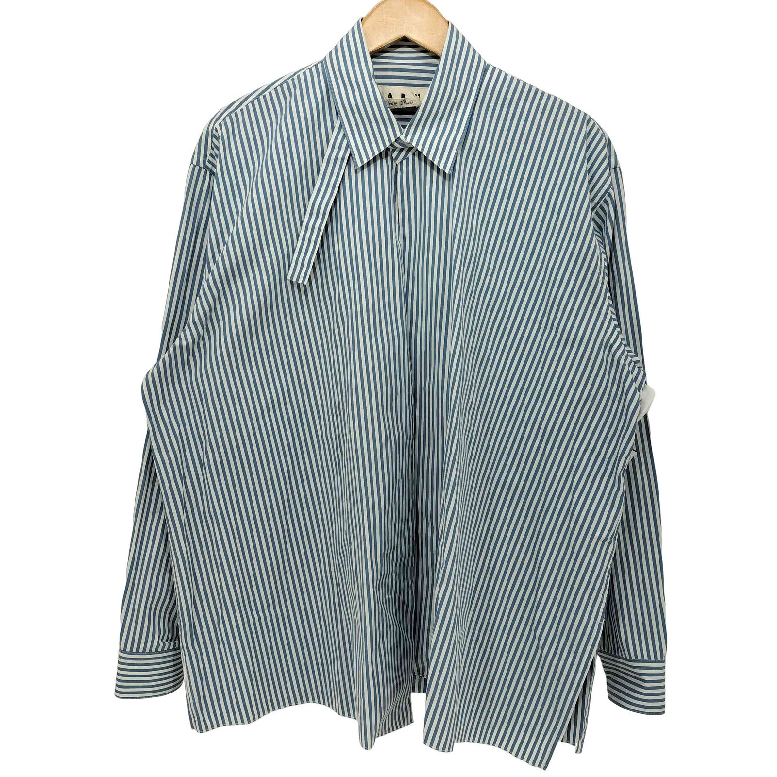 マルニ MARNI 2016SS MADE IN ITALY ボタンレスストライプシャツ 