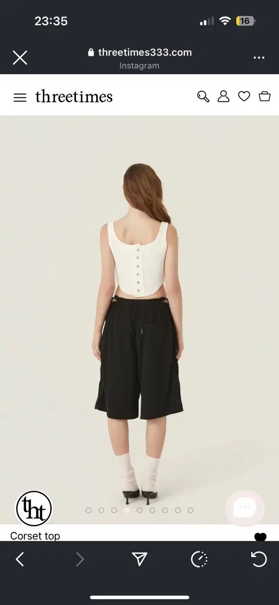 【threetimes】 Corset top /追跡付 CORSET TOP – Redemption