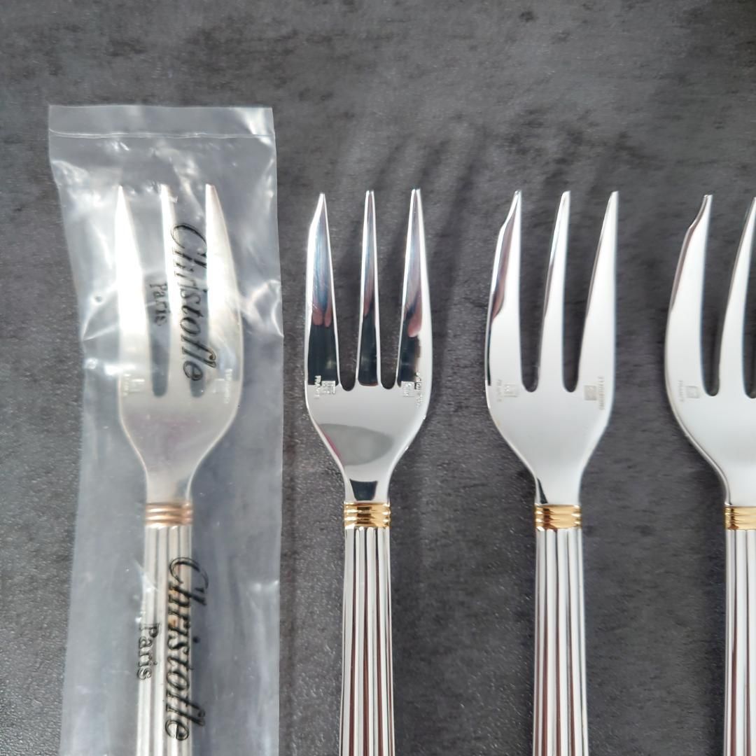 クリストフル アリアゴールドリング ケーキフォーク 未開封含む 6点
