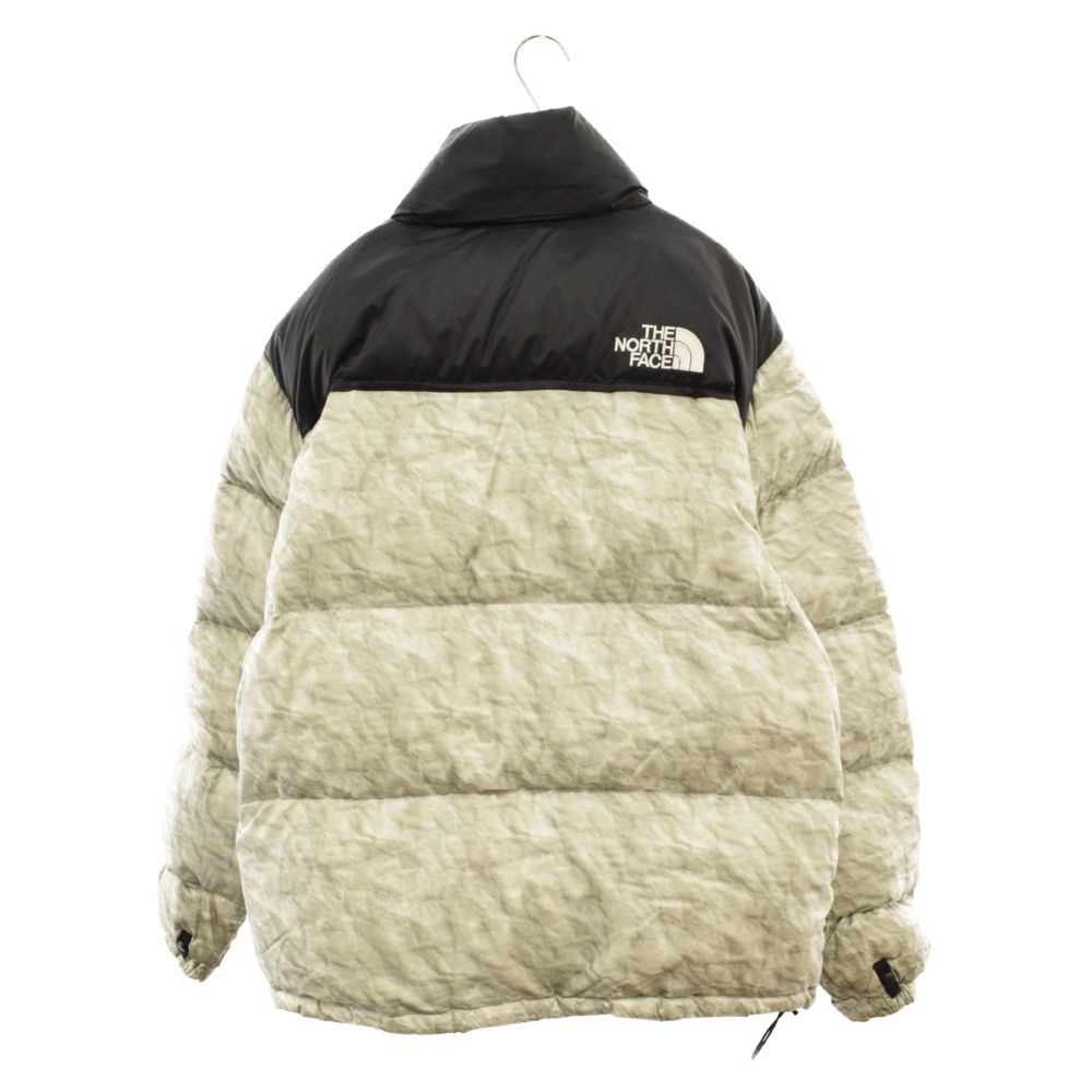 SUPREME (シュプリーム) 19AW×THE NORTH FACE Paper Print Nuptse Jacket NF0A3SDD ノースフェイス  ペーパープリントヌプシ ダウンジャケット グレー - メルカリ