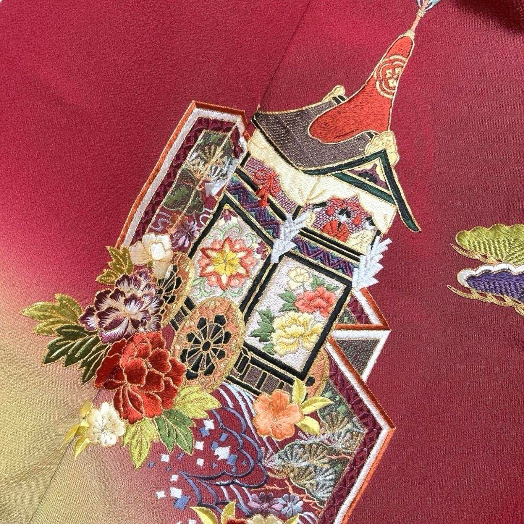 振袖 襦袢セット 金駒刺繍 刺繍 牡丹 桜花 藤 晴れの日 着物