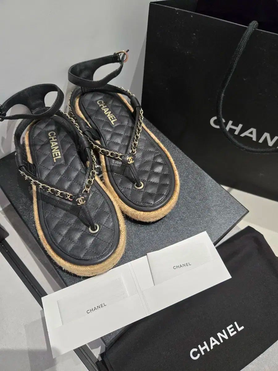 CHANEL シャネル ビーチサンダル サンダル 38 清ダム 旗艦