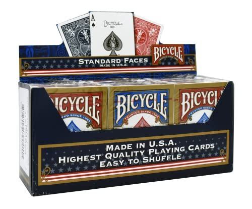BICYCLE バイスクル ライダーバック STANDARD トランプ 12個パック 青6個|赤6個