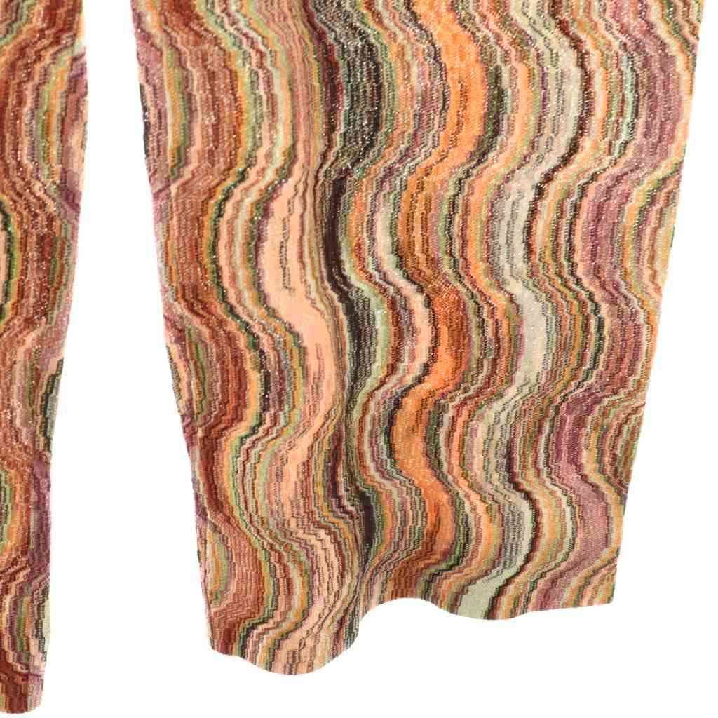 ミッソーニ MISSONI コットンナイロン総柄ニットパンツ ワイド