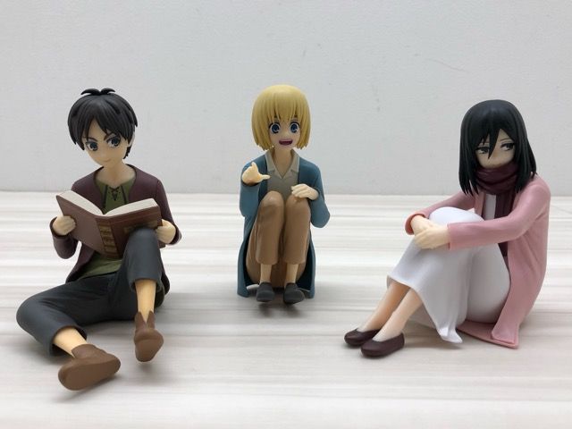 一番くじ 進撃の巨人~地鳴らし~A賞 エレン＆ミカサ＆アルミン