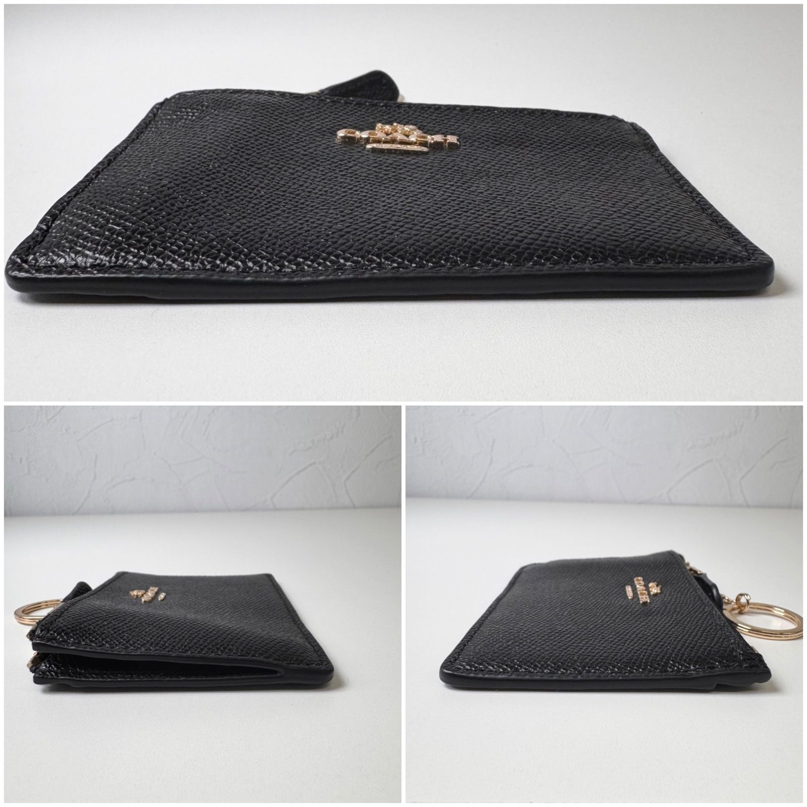 新品COACH本革レザーパスケース コインケース ✨Bランク COACH コインケース 小銭入れ カード入れ パスケース