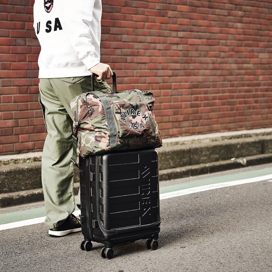 アヴィレックス キャリーオンバッグ トートバッグ 折りたたみ 旅行バッグ 子供 キッズ トラベルグッズ 旅行グッズ ブラック