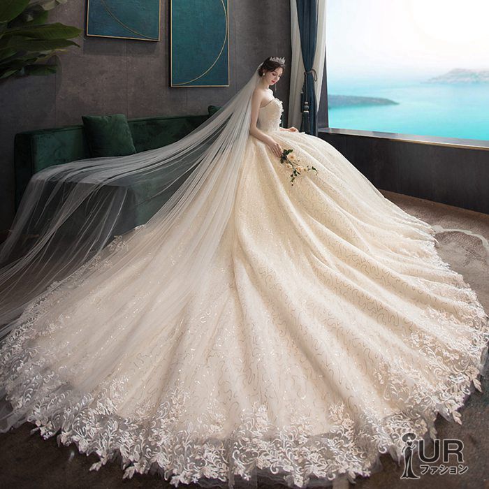 全 ウエディングドレス オフショルダー 天使 上品 Aライン キラキラ ドレス 結婚式 花嫁ドレス 披露宴 お嬢様 パーティードレス パーティードレス ワンピース wedding dress 演奏会 司会者 発表会 n419