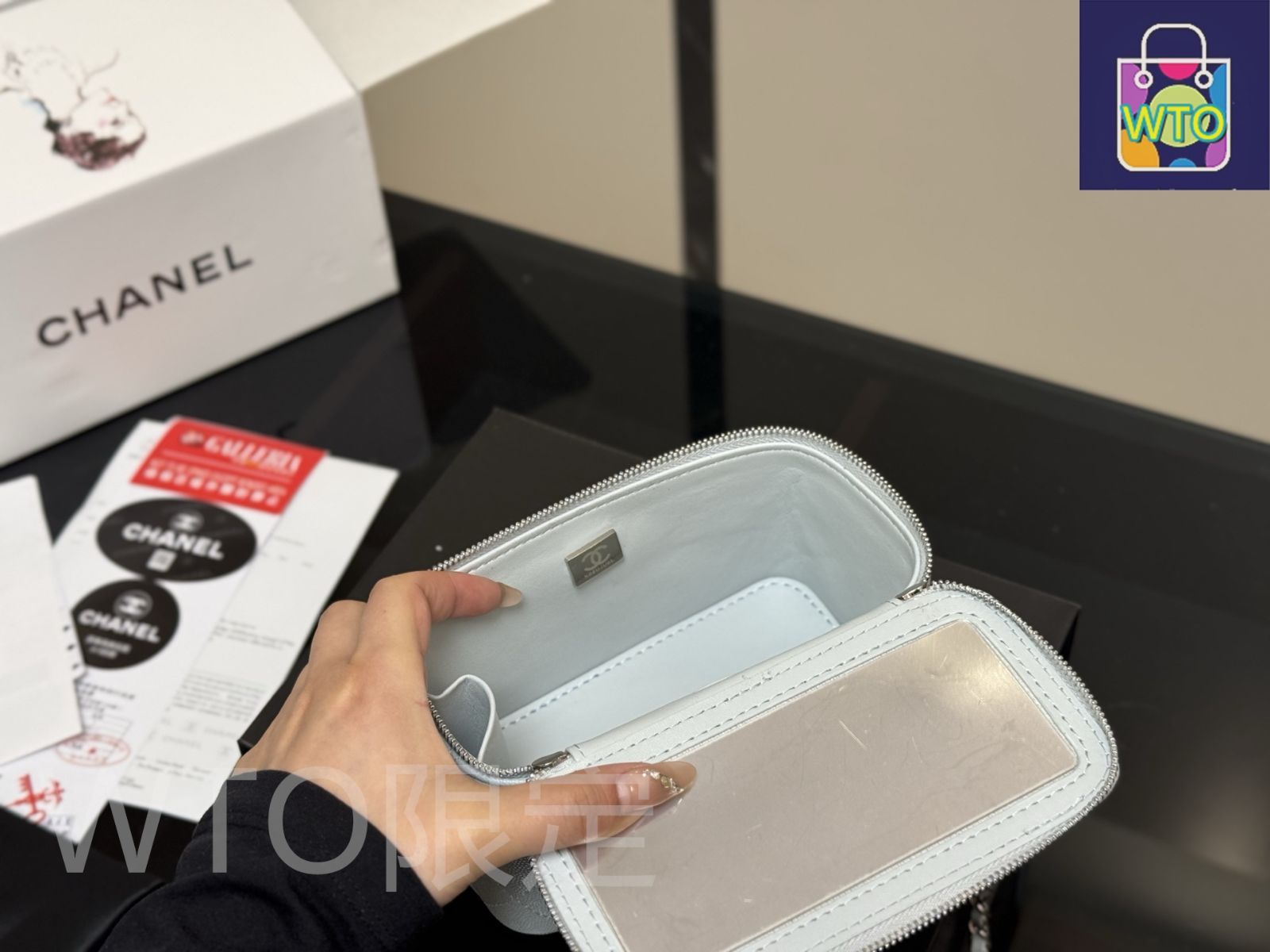 今日特価】Chanel Long Vanity Case シャネル ロング ヴァニティ