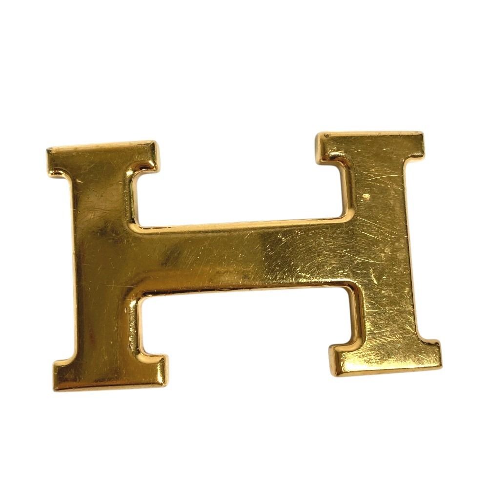 HERMES エルメス バックル ベルト バックル Hロゴ Hベルト メタル ゴールド