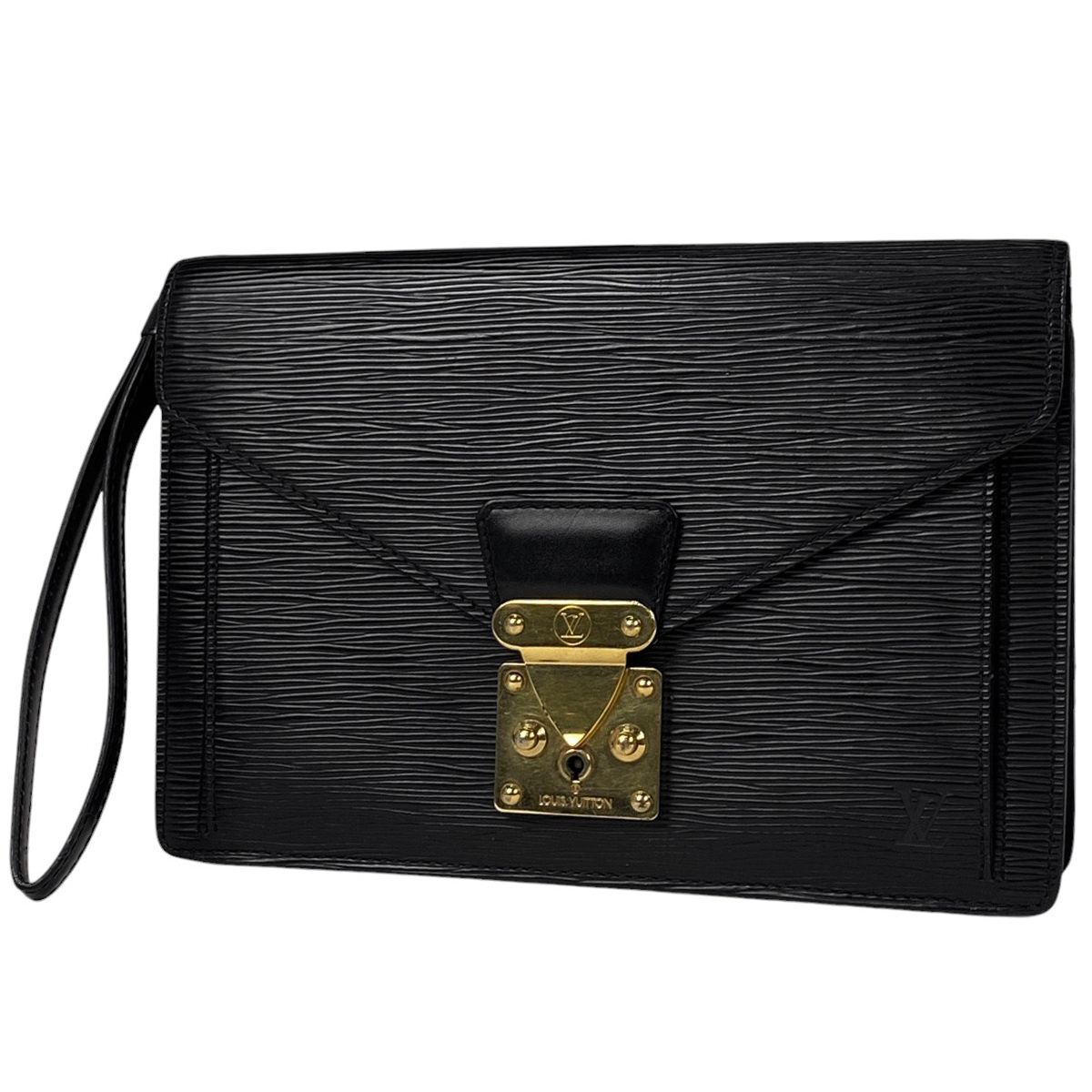 在庫一掃 ジャンク品 ルイ ヴィトン Louis Vuitton ポシェット セリエ ドラゴンヌ 紳士 ビジネス 手持ち セカンドバッグ エピ ノワール ブラック M52612 メンズ