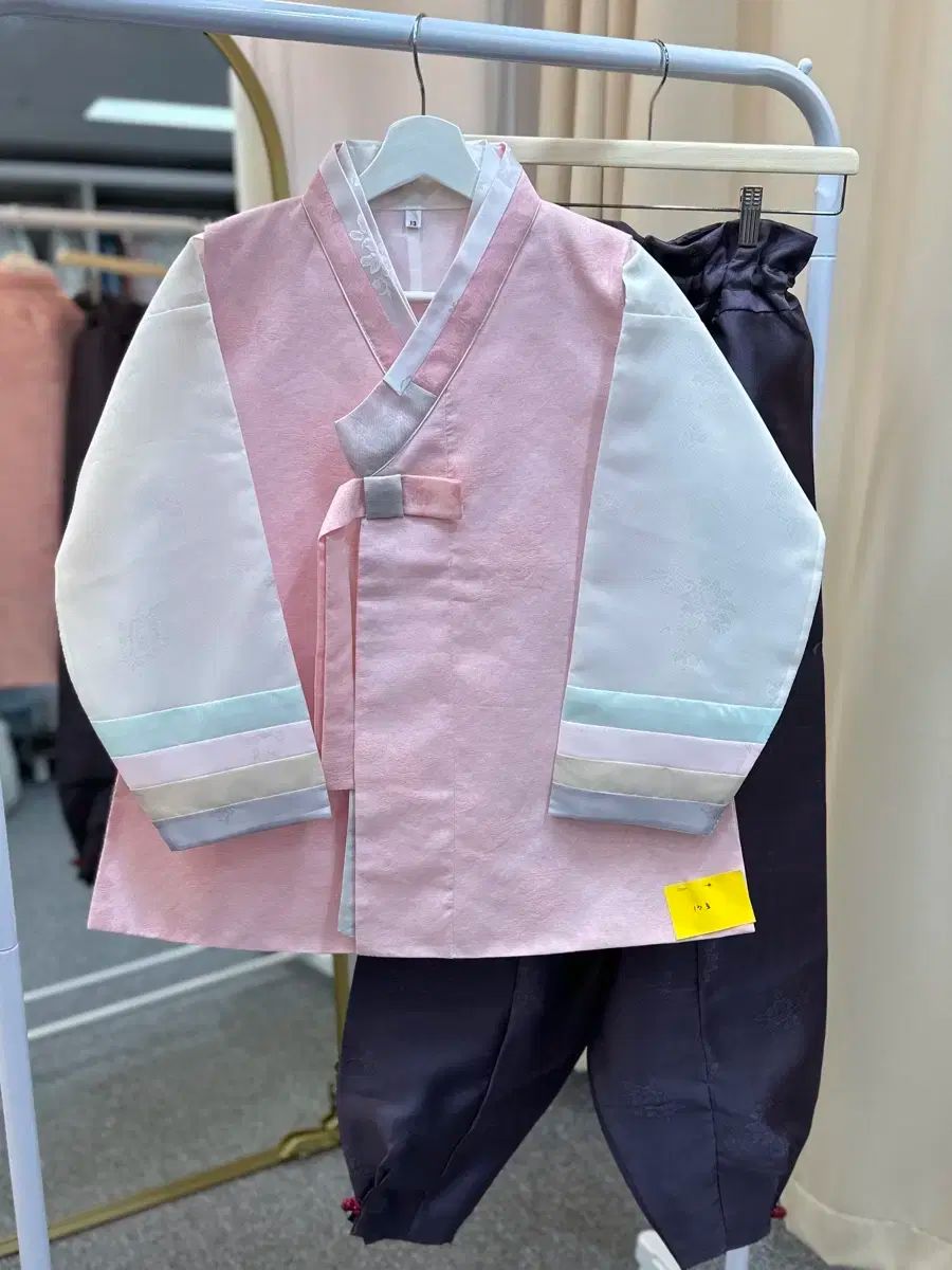 セハンボク 男の子用韓服セット 13 サブパラグラフ ピンクベリー パープルパンツ