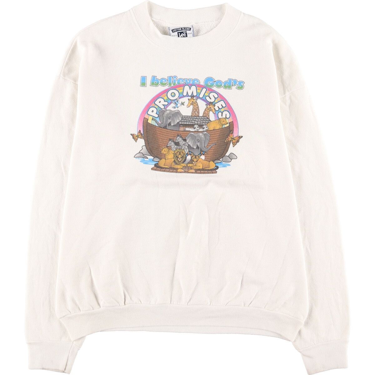 古着 90年代 リー Lee アニマル スウェットシャツ トレーナー USA製 メンズL ヴィンテージ /eaa375755 【中古】/eaa375755