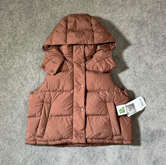 新品☆ lululemon☆ ルルレモン Wunder Puff ダウンベスト8色--Baked brown - メルカリ