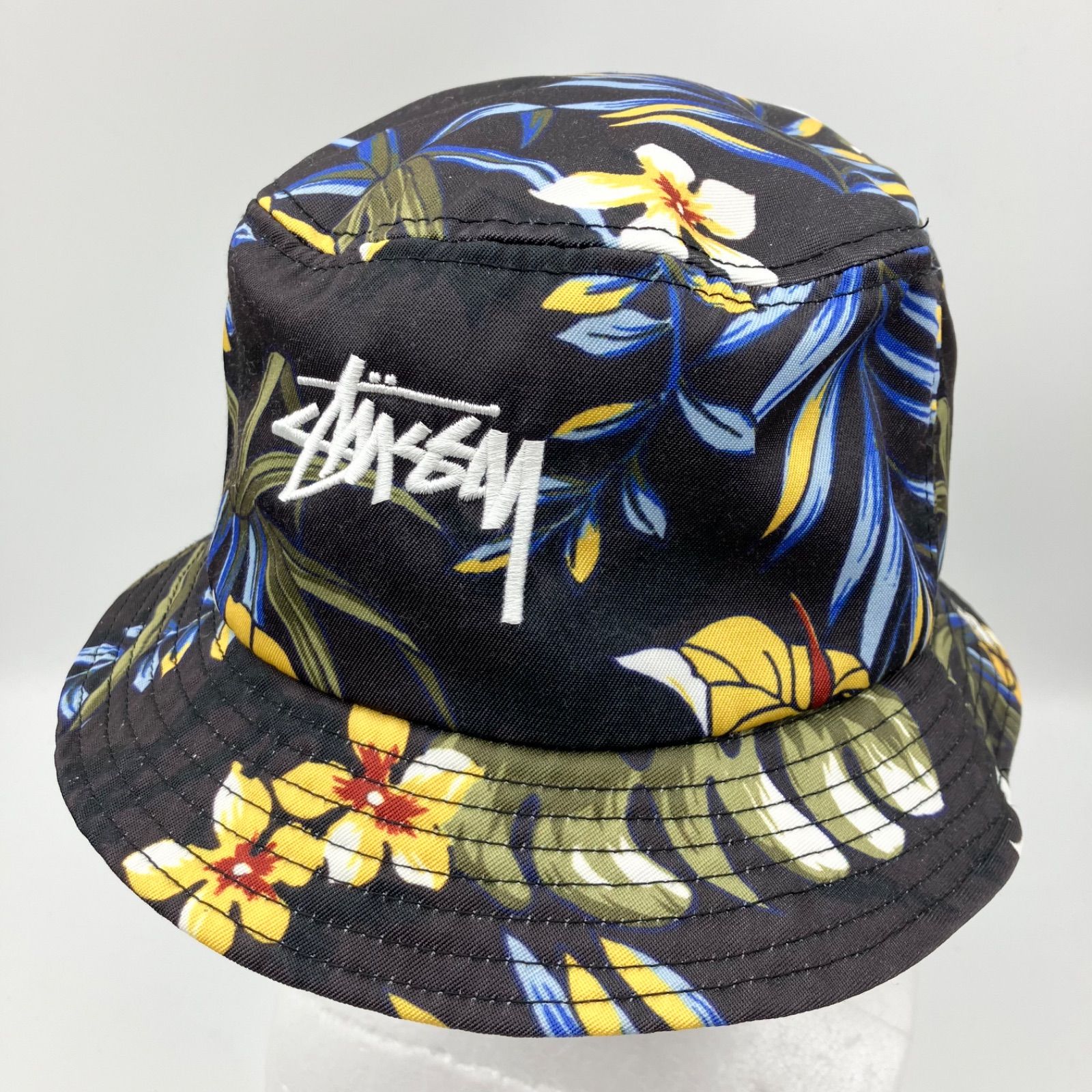 新品 海外限定 ステューシー バケットハット 刺繍ロゴ 帽子 ハット バケハ STUSSY ステューシー フローラル バケットハット 帽子 ロゴ 刺繍