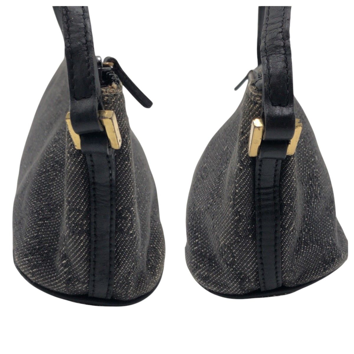 レア美品✨GUCCI ポーチ ハンドバッグ gg キャンバス デニム グレー GUCCI グッチ ポーチ ハンドバッグ 34080 レディース GG