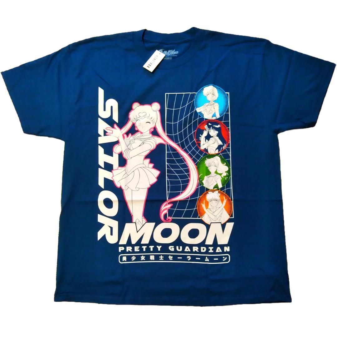 セーラームーン Tシャツ XLサイズ ネイビー アニメT オフィシャル *