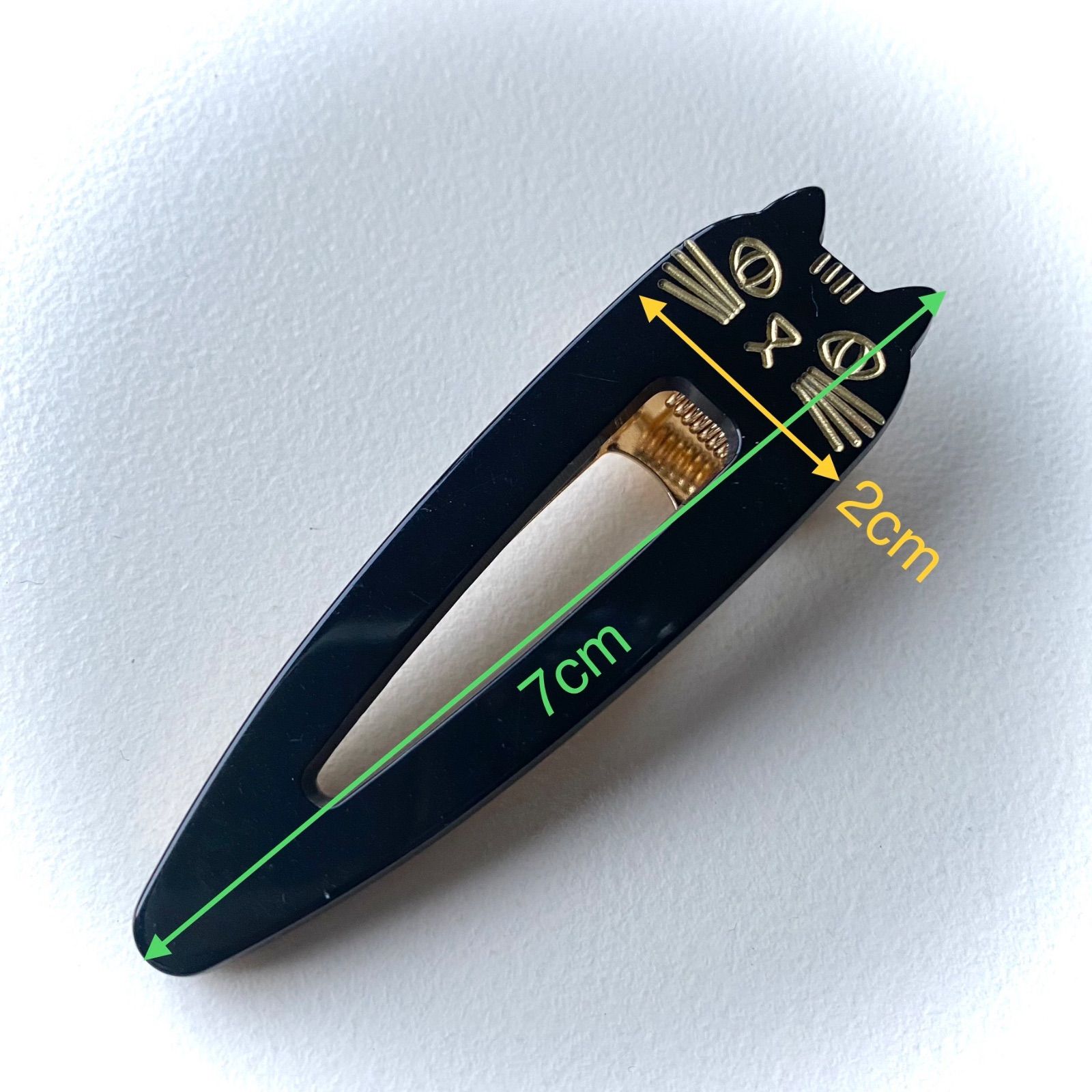 猫　黒猫　ブラック　ヘアピン　ヘアアクセサリー　ヘアクリップ c ◉ 2つセット ◉ 猫 ねこ ヘアクリップ ヘアピン【 グレー