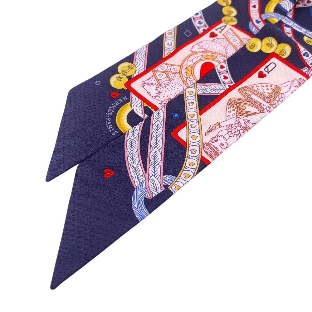エルメス HERMES スカーフ ラインストーン ツイリー PIQUE DAME DE 
