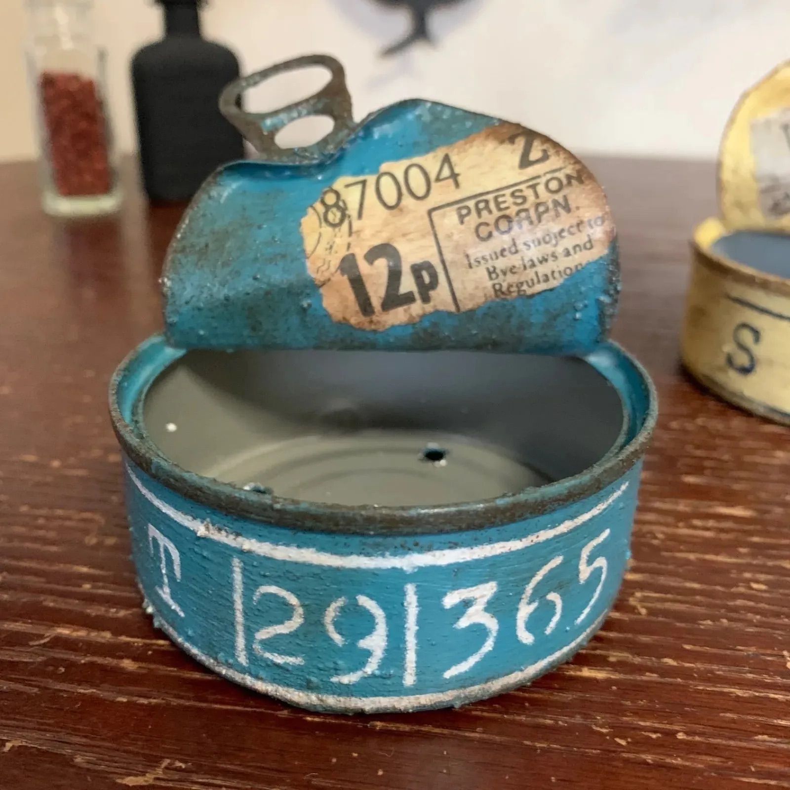 ちま寄せに♡ 蓋付きツナ缶 リメイク缶 2個セット (インディアン