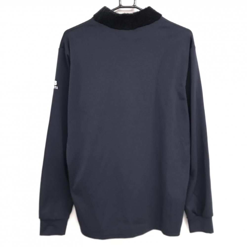 muta ネイビー ハイネック 長袖 美品】ムータマリン 長袖ハイネックシャツ ネイビー ネックボア