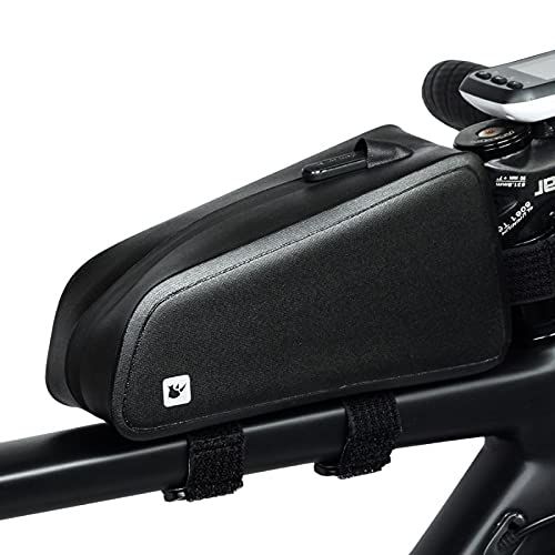 Rhinowalk 自転車 バッグ フレームバッグ トップチューブバッグ サドルバッグ バイク サイクリング 防水 1.2L ブラック RK18330