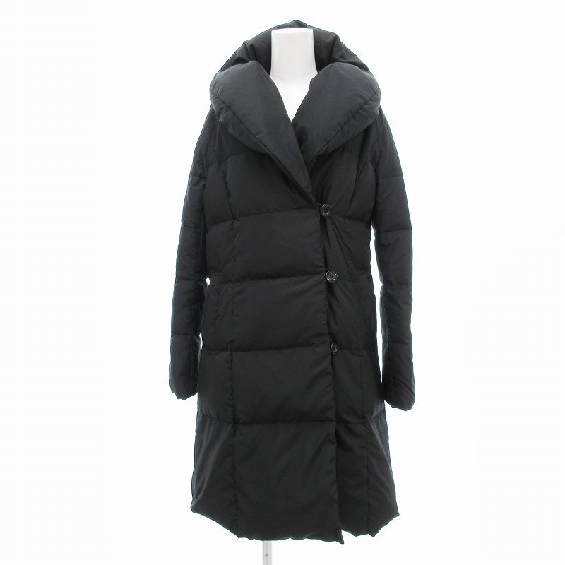 ☆ROPE ブラックダウンフェザー　ショールカラー　ボリュームカラーダウンコート NANGA (ナンガ) SHAWL COLLAR DOWN COAT 3RD / レディース
