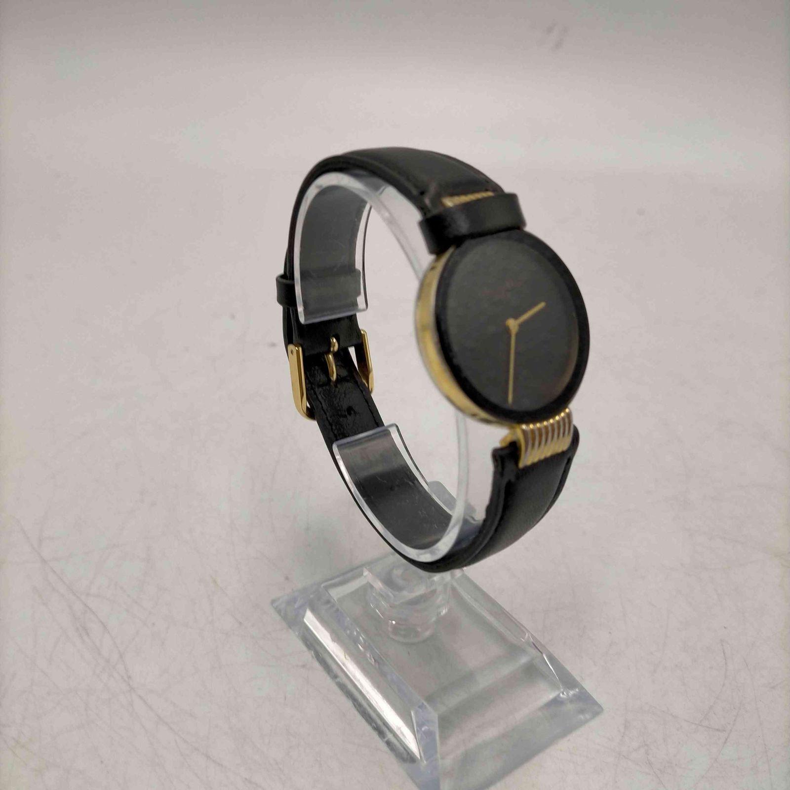 Christian Dior ブラックレザー時計 楽天市場】クリスチャン ディオール ブラックムーンS レディース
