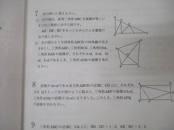 浜学園 小5 算数 テーマ教材/演習教材 第3分冊 No.30～No.43