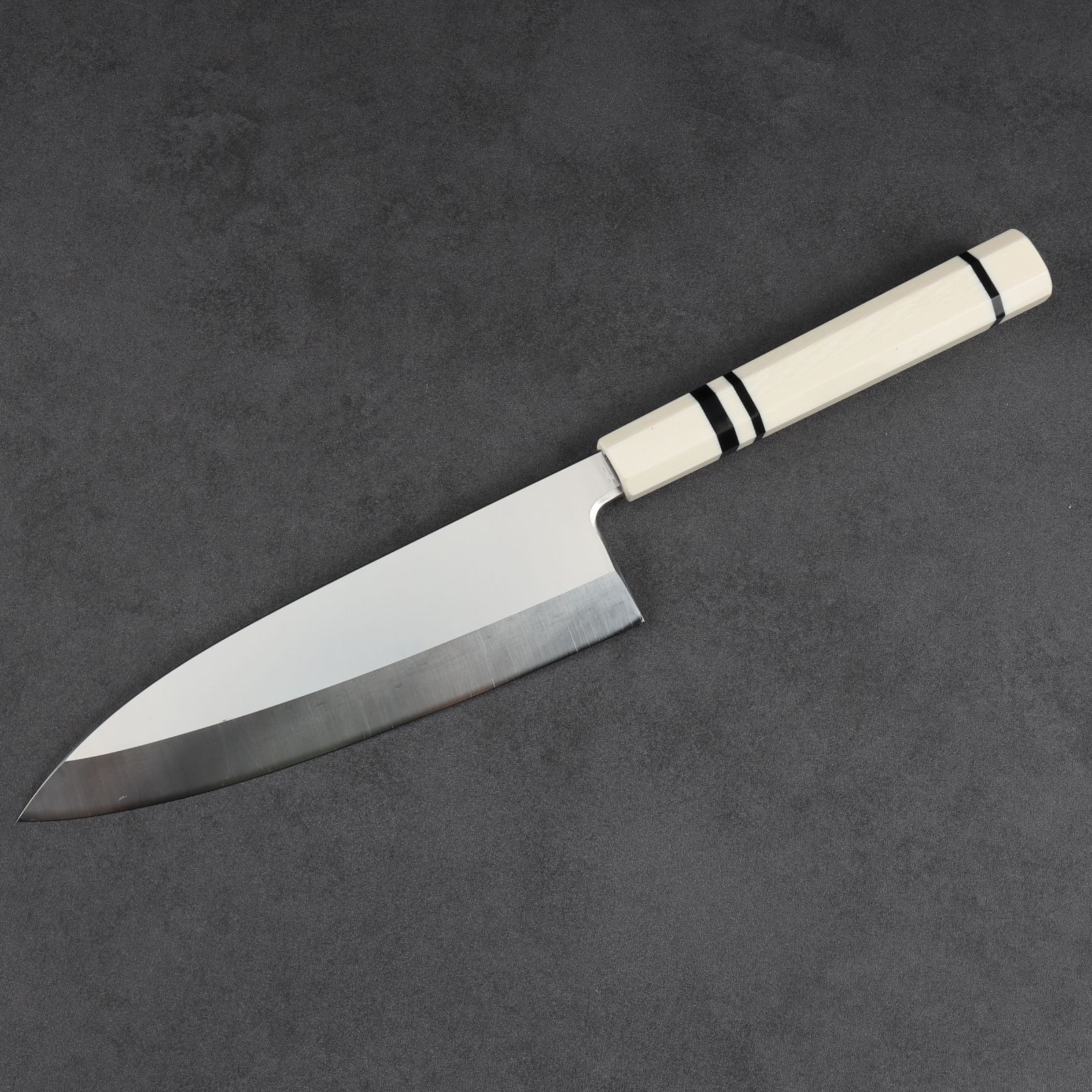 左利き出刃包丁 7寸 刃渡り210mm 普通表面仕上げ 本刃付け 八角柄 時選択