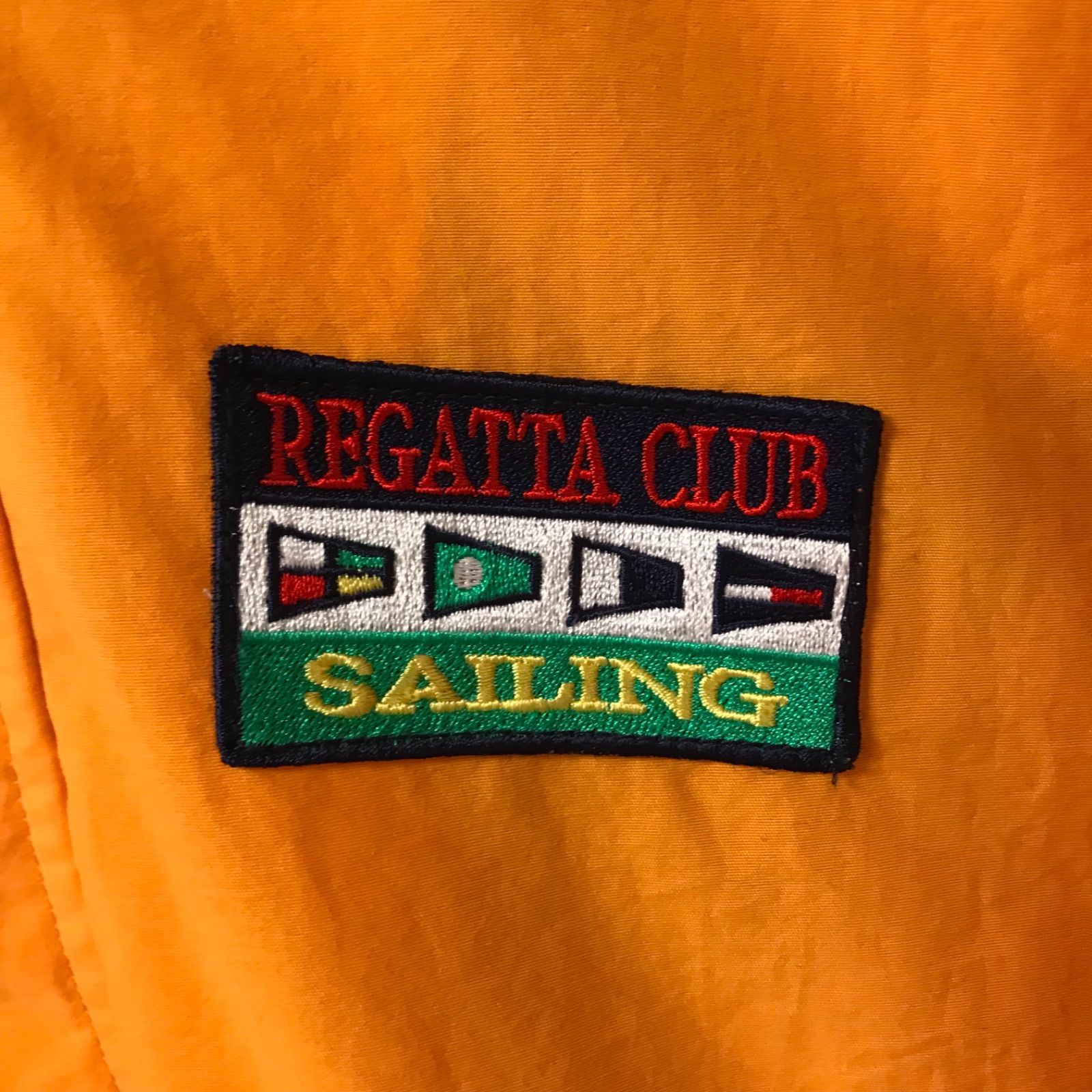 90s REGATTA CLUB レガッタクラブ ナイロンジャケット オレンジ - メルカリ