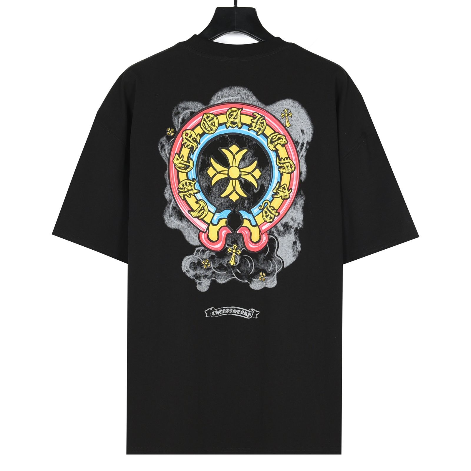 CHROME HEARTS 偽物 Tシャツ カラフルクロス ペイントアート 2色